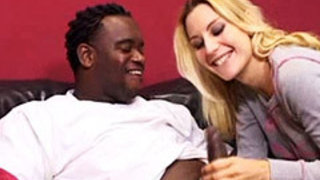 Blonde Mommy Celestia Star Wanking A Black Shaft