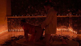 Slim babe Mea Melone gets sensually fucked in the dark