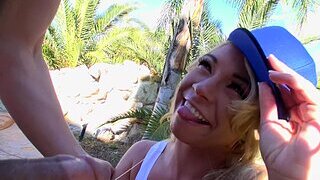 Blonde-haired tomboy Katerina Kay gets nicely fucked outdoors
